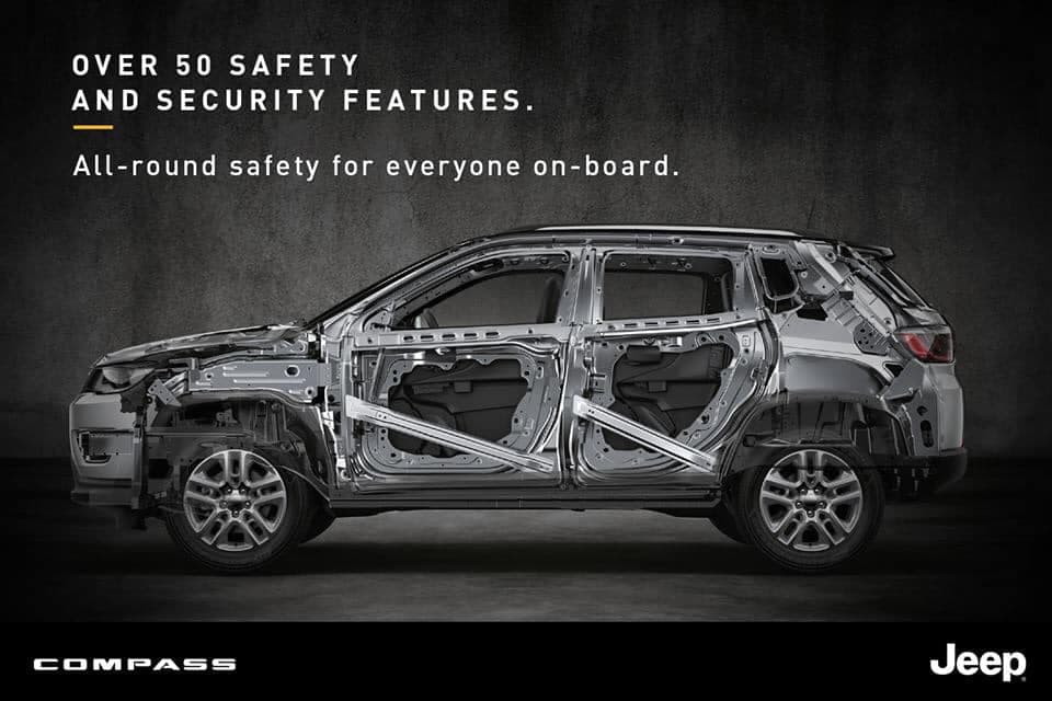 Saftey and Sseciruty features in Jeep Compass