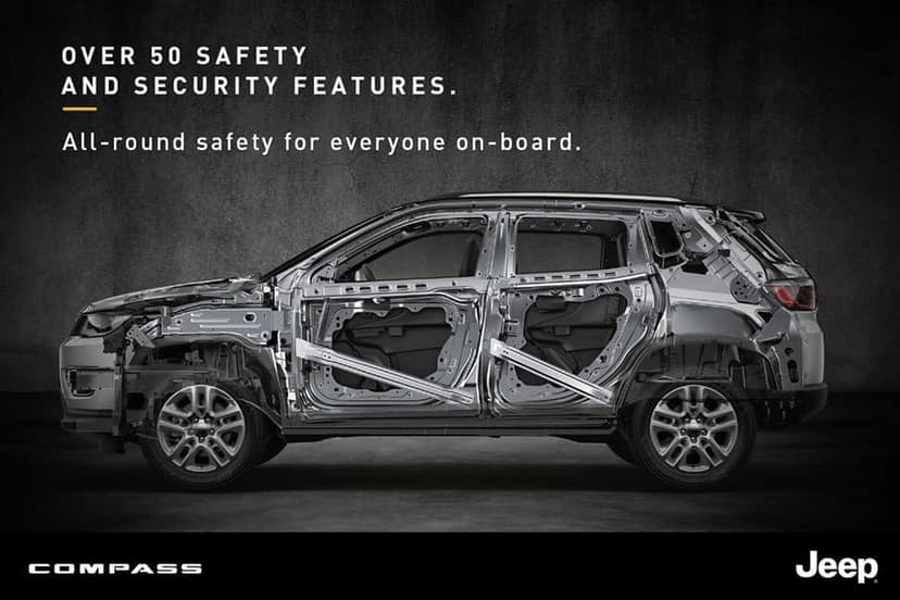 Saftey and Sseciruty features in Jeep Compass